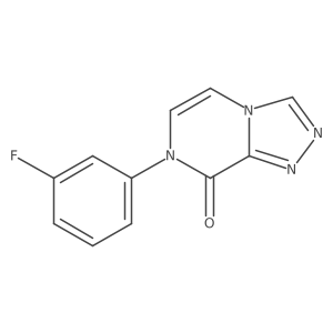 7-(3-fluorophenyl)-7H,8H-[1,2,4]triazolo[4,3-a]pyrazin-8-one结构式