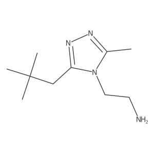 2-(3-Methyl-5-neopentyl-4H-1,2,4-triazol-4-yl)ethan-1-amine Structure
