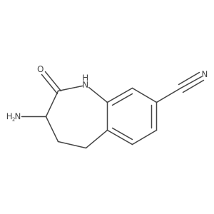 3-Amino-2-oxo-1,3,4,5-tetrahydro-1-benzazepine-8-carbonitrile结构式