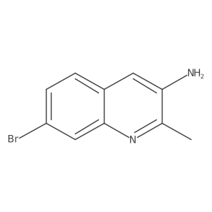 7-Bromo-2-methylquinolin-3-amine结构式