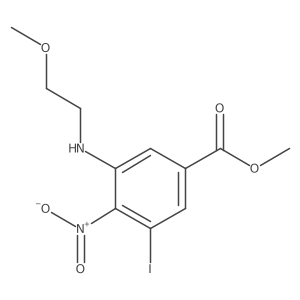Methyl 3-iodo-5-[(2-methoxyethyl)amino]-4-nitrobenzoate结构式