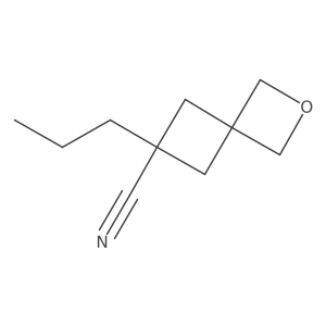 6-Propyl-2-oxaspiro[3.3]heptane-6-carbonitrile结构式