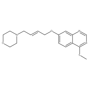 4-Methylthio-7-[(e)-4-morpholinobut-2-en-1-yloxy]quinazoline结构式