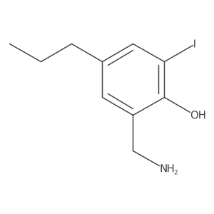 2-(Aminomethyl)-6-iodo-4-propylphenol结构式