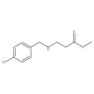 3-(4-Chloro-benzylamino)-propionic acid methyl ester结构式