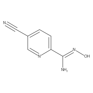 5-cyano-N'-hydroxypyridine-2-carboximidamide Structure