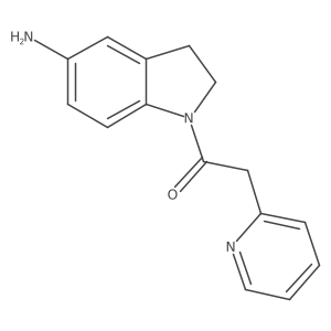 1-(5-Aminoindolin-1-yl)-2-(pyridin-2-yl)ethanone Structure