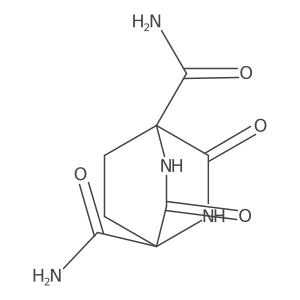 2,5-Diazabicyclo[2.2.2]octane-1,4-dicarboxamide, 3,6-dioxo-结构式