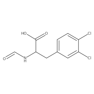 3-(3,4-Dichlorophenyl)-2-formamidopropanoic acid结构式