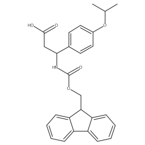 3-({[(9H-fluoren-9-yl)methoxy]carbonyl}amino)-3-[4-(propan-2-yloxy)phenyl]propanoic acid Structure
