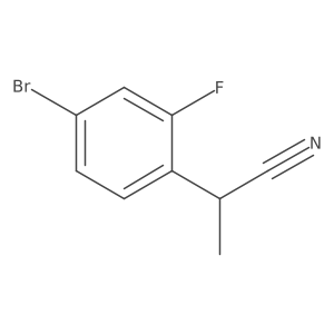 2-(4-Bromo-2-fluoro-phenyl)-propionitrile结构式