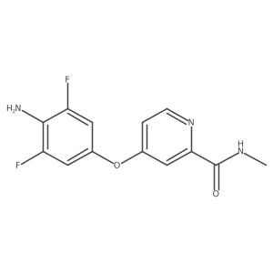 4-(4-Amino-3,5-difluorophenoxy)-n-methyl-2-pyridinecarboxamide Structure