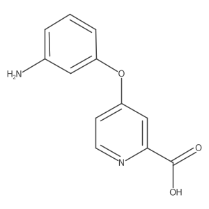 4-(3-Aminophenoxy)pyridine-2-carboxylic acid结构式
