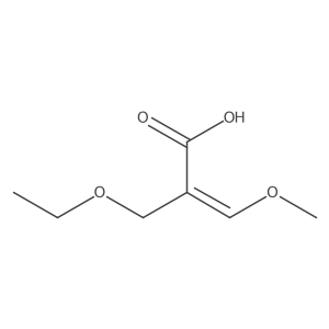 2-(Ethoxymethyl)-3-methoxy-2-propenoic acid Structure