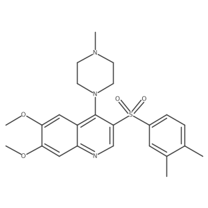 3-((3,4-Dimethylphenyl)sulfonyl)-6,7-dimethoxy-4-(4-methylpiperazin-1-yl)quinoline结构式