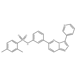 2,4-dimethyl-N-(3-(3-(pyridin-3-yl)-[1,2,4]triazolo[4,3-b]pyridazin-6-yl)phenyl)benzenesulfonamide结构式