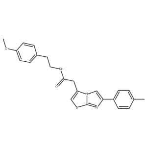 N-(4-methoxyphenethyl)-2-(6-(p-tolyl)imidazo[2,1-b]thiazol-3-yl)acetamide Structure