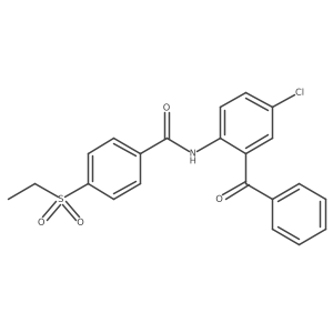 N-(2-benzoyl-4-chlorophenyl)-4-(ethylsulfonyl)benzamide Structure