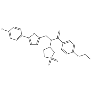 N-(1,1-dioxidotetrahydrothiophen-3-yl)-4-ethoxy-N-{[5-(4-fluorophenyl)furan-2-yl]methyl}benzamide Structure