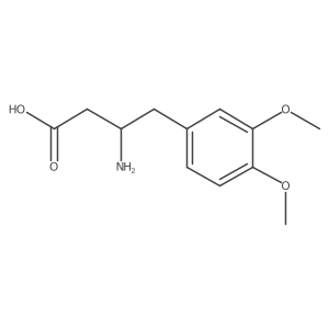(3S)-3-Amino-4-(3,4-dimethoxyphenyl)butanoic acid Structure
