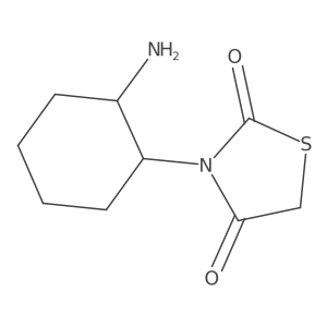 3-(2-Aminocyclohexyl)-1,3-thiazolidine-2,4-dione结构式