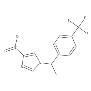 4-Nitro-1-[1-(4-trifluoromethyl-phenyl)-ethyl]-1H-imidazole Structure