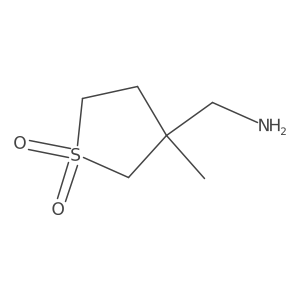 3-(Aminomethyl)-3-methyl-1lambda6-thiolane-1,1-dione Structure