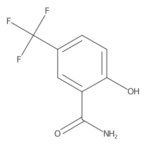 2-Hydroxy-5-(trifluoromethyl)benzamide结构式