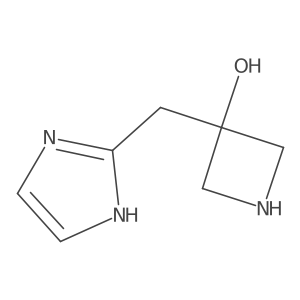 3-((1H-Imidazol-2-yl)methyl)azetidin-3-ol结构式