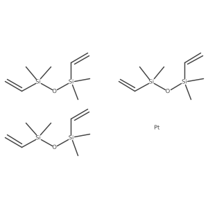 Tris[1-(I.2-ethenyl)-3-ethenyl-1,1,3,3-tetramethyldisiloxane]platinum结构式