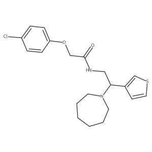 N-(2-(azepan-1-yl)-2-(thiophen-3-yl)ethyl)-2-(4-chlorophenoxy)acetamide Structure