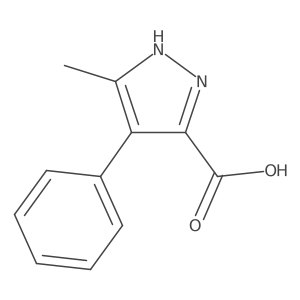 5-methyl-4-phenyl-1H-pyrazole-3-carboxylic acid Structure