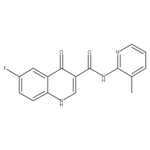 6-fluoro-4-hydroxy-N-(3-methylpyridin-2-yl)quinoline-3-carboxamide Structure