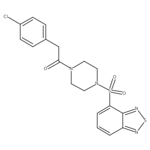 1-[4-(2,1,3-Benzothiadiazol-4-ylsulfonyl)piperazin-1-yl]-2-(4-chlorophenyl)ethanone Structure