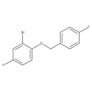 2-Bromo-4-fluoro-1-[(4-fluorophenyl)methoxy]benzene结构式