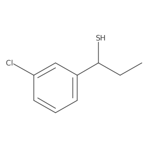 1-(3-Chlorophenyl)propane-1-thiol Structure