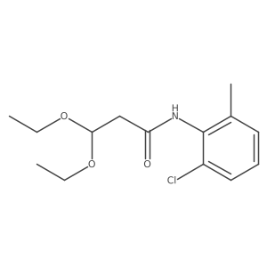 N-(2-chloro-6-methylphenyl)-3,3-diethoxypropanamide结构式