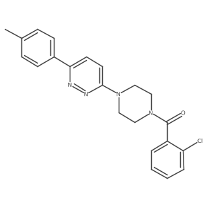(2-Chlorophenyl)(4-(6-(p-tolyl)pyridazin-3-yl)piperazin-1-yl)methanone Structure