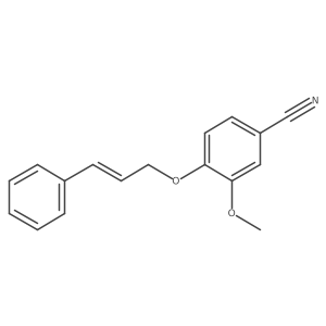 3-Methoxy-4-[[(2E)-3-phenyl-2-propen-1-yl]oxy]benzonitrile Structure