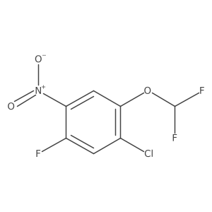 4-Chloro-5-difluoromethoxy-2-fluoronitrobenzene结构式