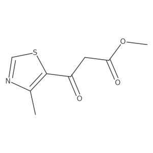 Methyl 3-(4-methyl-1,3-thiazol-5-yl)-3-oxopropanoate结构式