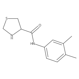 N-(3,4-dimethylphenyl)-1,3-thiazolidine-4-carboxamide结构式