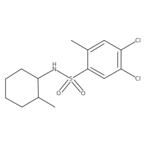[(4,5-Dichloro-2-methylphenyl)sulfonyl](2-methylcyclohexyl)amine Structure