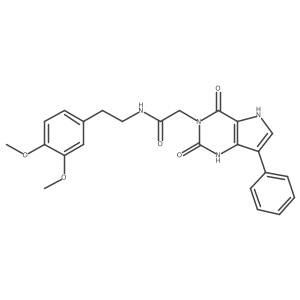 N-(3,4-dimethoxyphenethyl)-2-(2,4-dioxo-7-phenyl-1H-pyrrolo[3,2-d]pyrimidin-3(2H,4H,5H)-yl)acetamide Structure