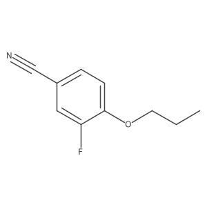 3-Fluoro-4-propoxybenzonitrile结构式