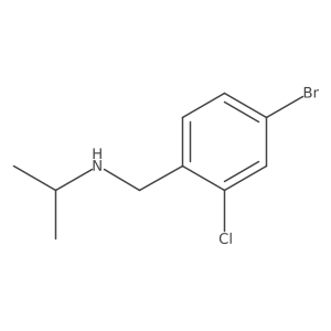 [(4-Bromo-2-chlorophenyl)methyl](propan-2-yl)amine Structure