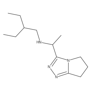 N-[1-(6,7-dihydro-5H-pyrrolo[2,1-c][1,2,4]triazol-3-yl)ethyl]-2-ethylbutan-1-amine结构式