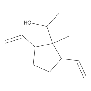rel-(I+/-R,1I+/-,2I(2),5I(2))-2,5-Diethenyl-I+/-,1-dimethylcyclopentanemethanol结构式