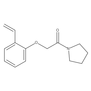 Pyrrolidin-1-yl-2-(2-vinylphenoxy)-ethanone结构式