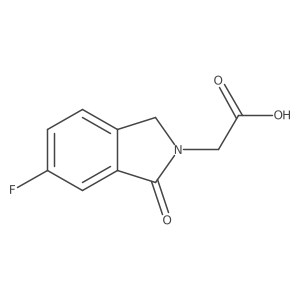 2-(6-Fluoro-1-oxoisoindolin-2-yl)acetic acid Structure